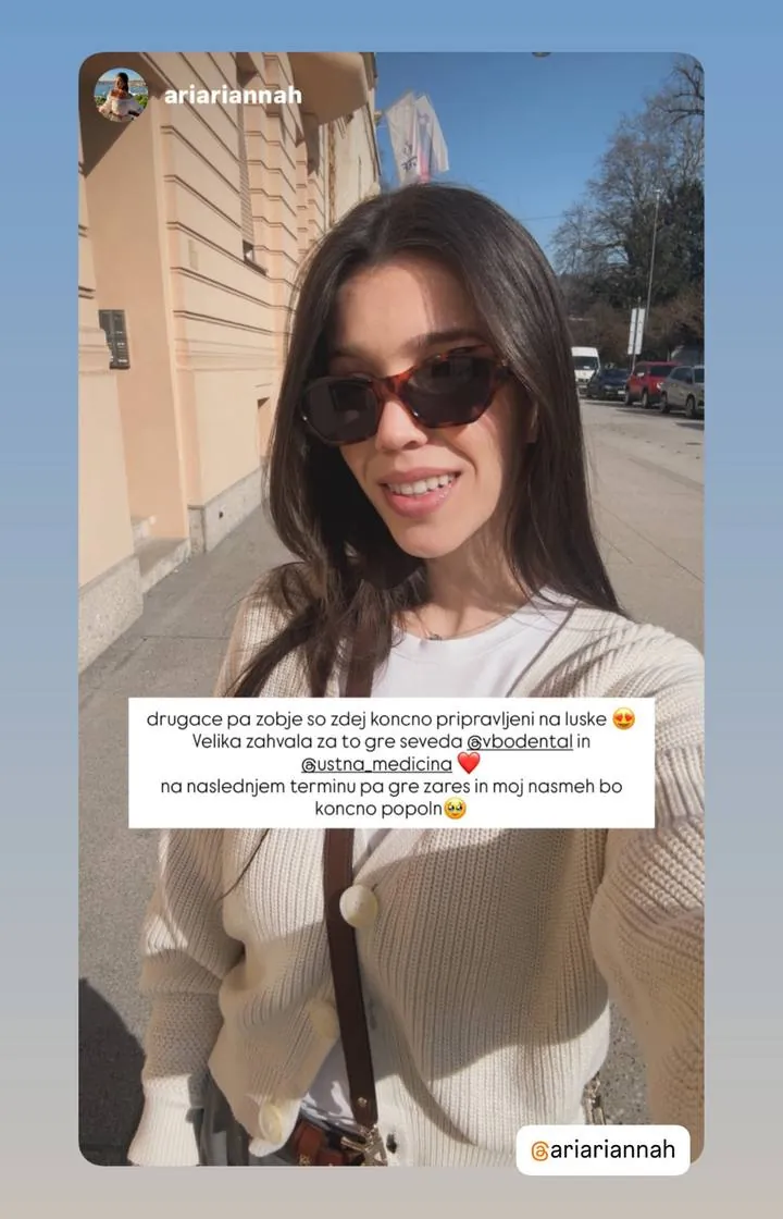 Instagram zgodba pacienta VBO