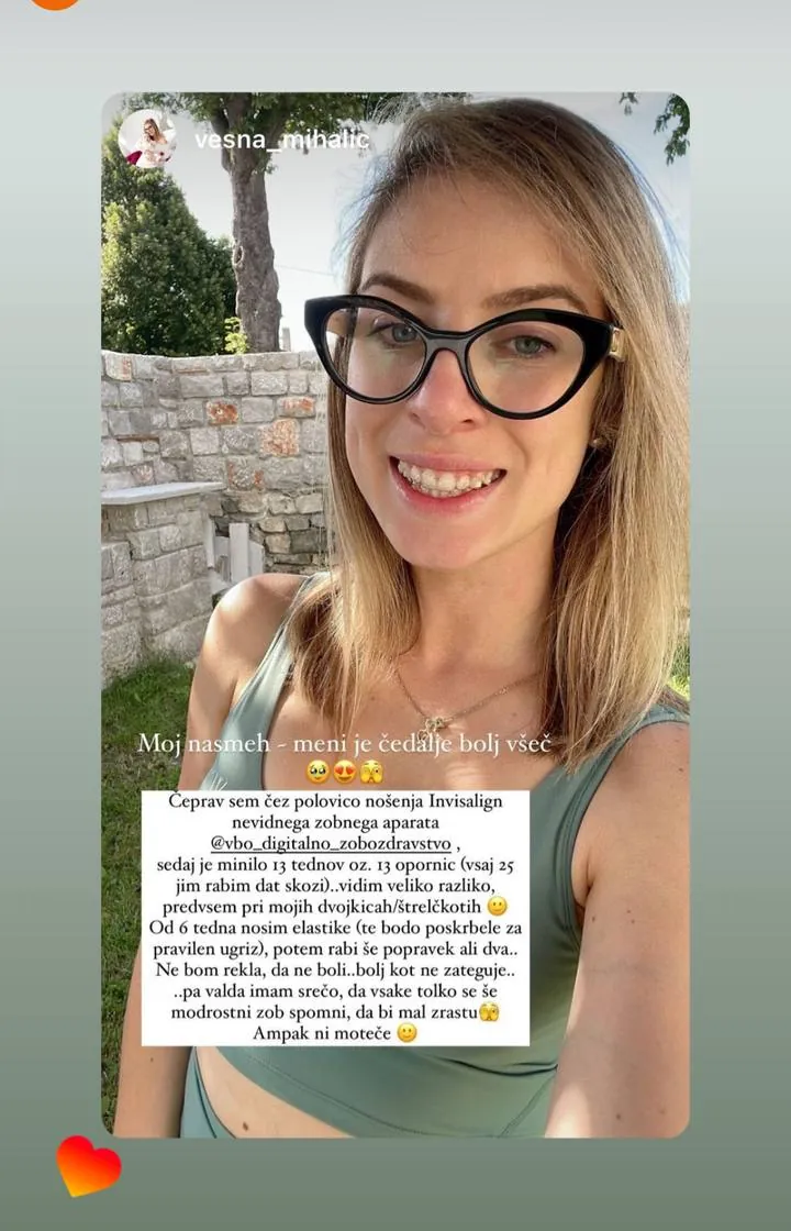 Instagram zgodba pacienta VBO