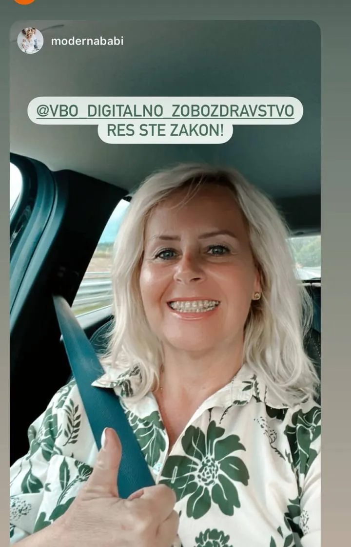 Instagram zgodba pacienta VBO
