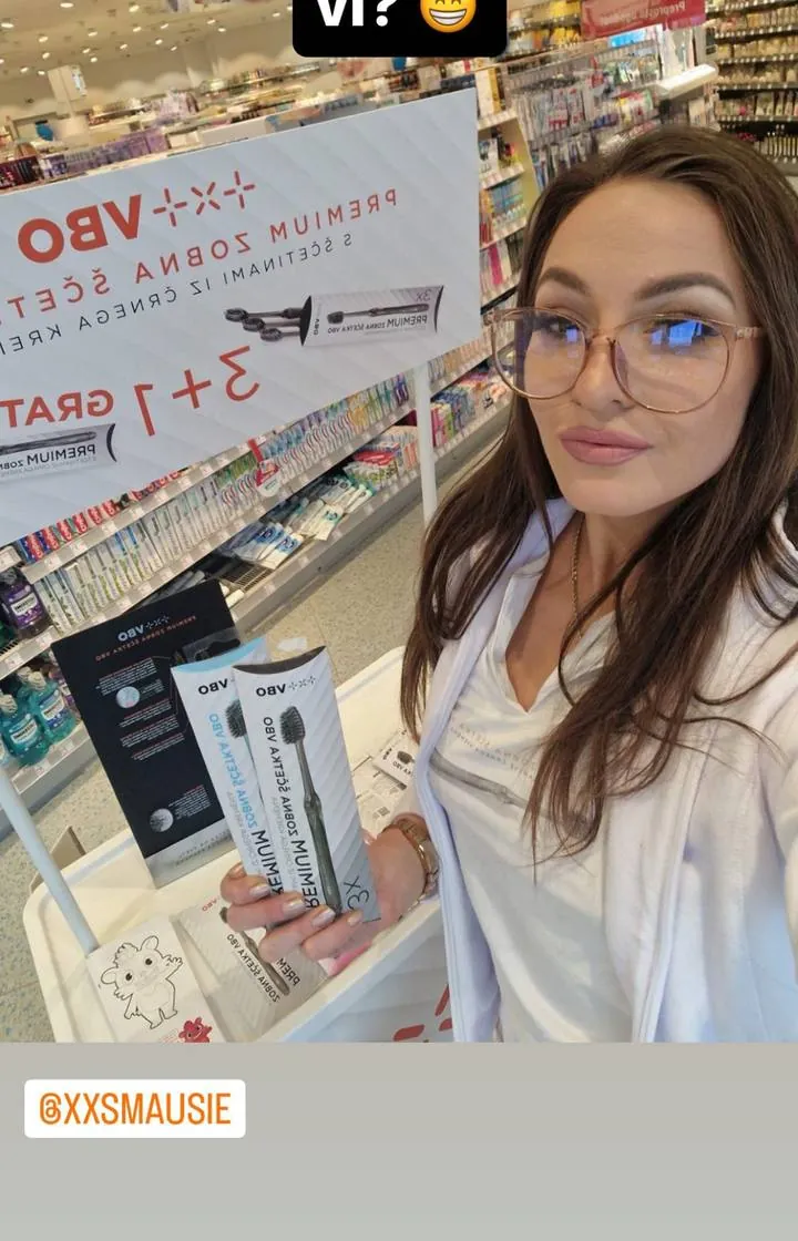Instagram zgodba pacienta VBO o poravnavi z aparatom Invisalign