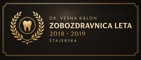 Priznanje: dr. Vesna Kaloh, štajerska zobozdravnica leta 2018 in 2019