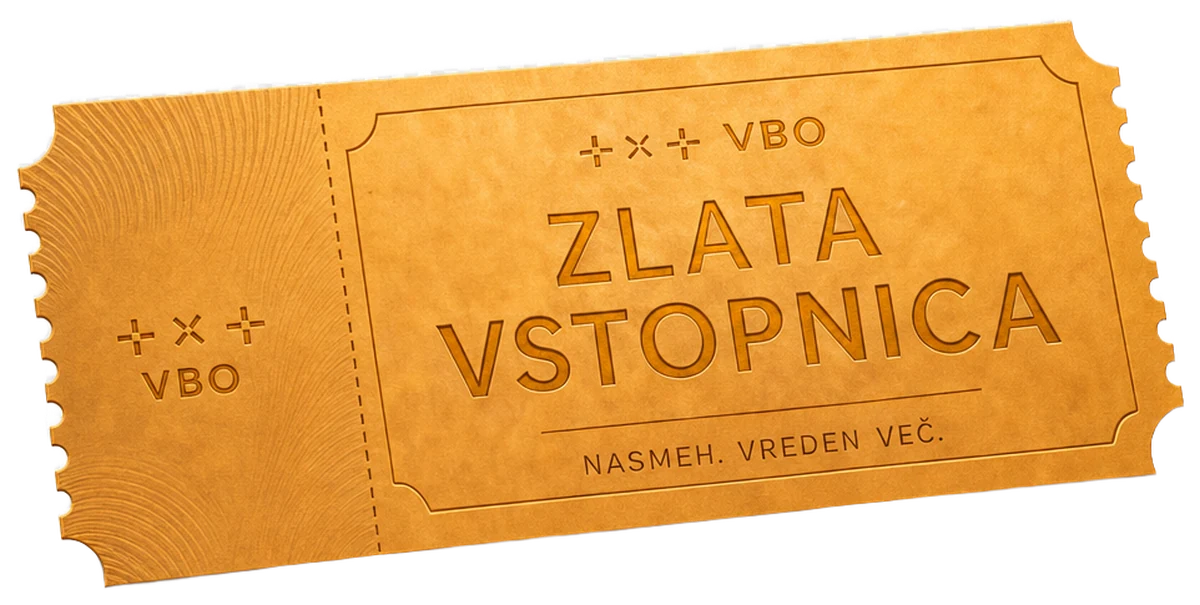 Zlata vstopnica VBO za žreb